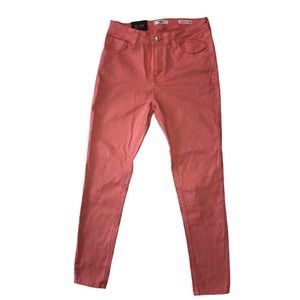Kensie Jeans sunset coral effortless ankle mid rise stretch jeans size 8/29